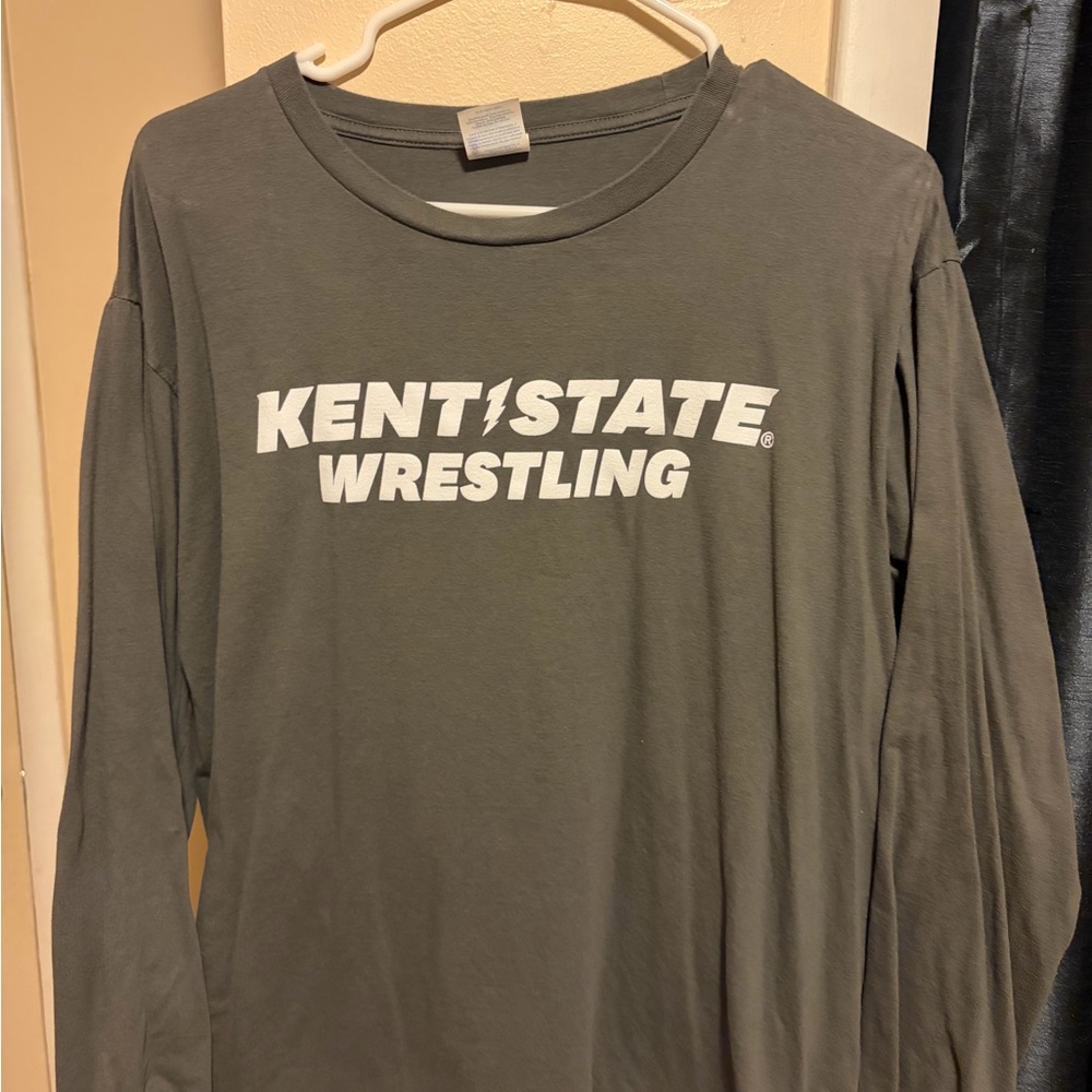 Kent State Wrestling Gray Long Sleeve Shirt